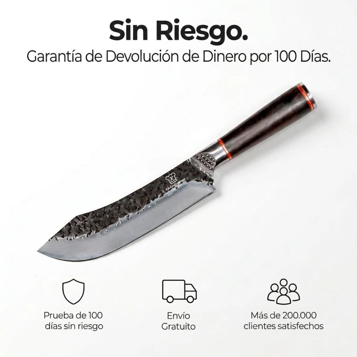 Cuchillo de Chef Rústico Curvado