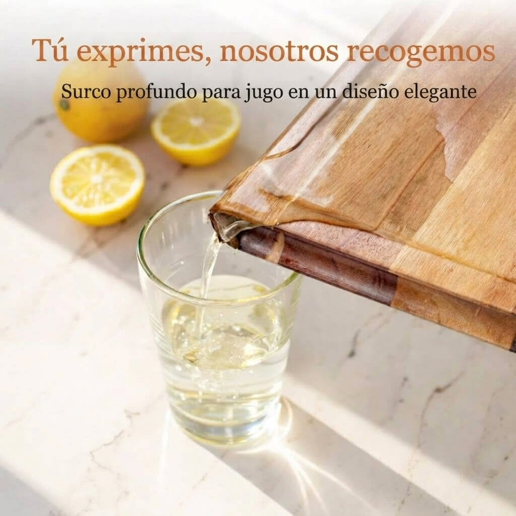 Set Ventajoso: Tabla de Cortar Grande de Doble Cara + Molinillo Redondo de Sal y Pimienta