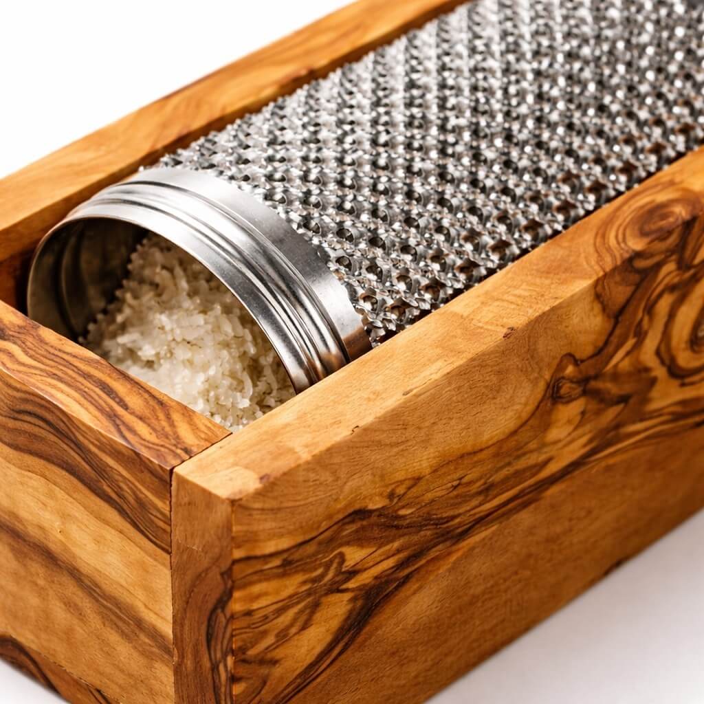 Rallador de Parmesano con Madera de Olivo - grande