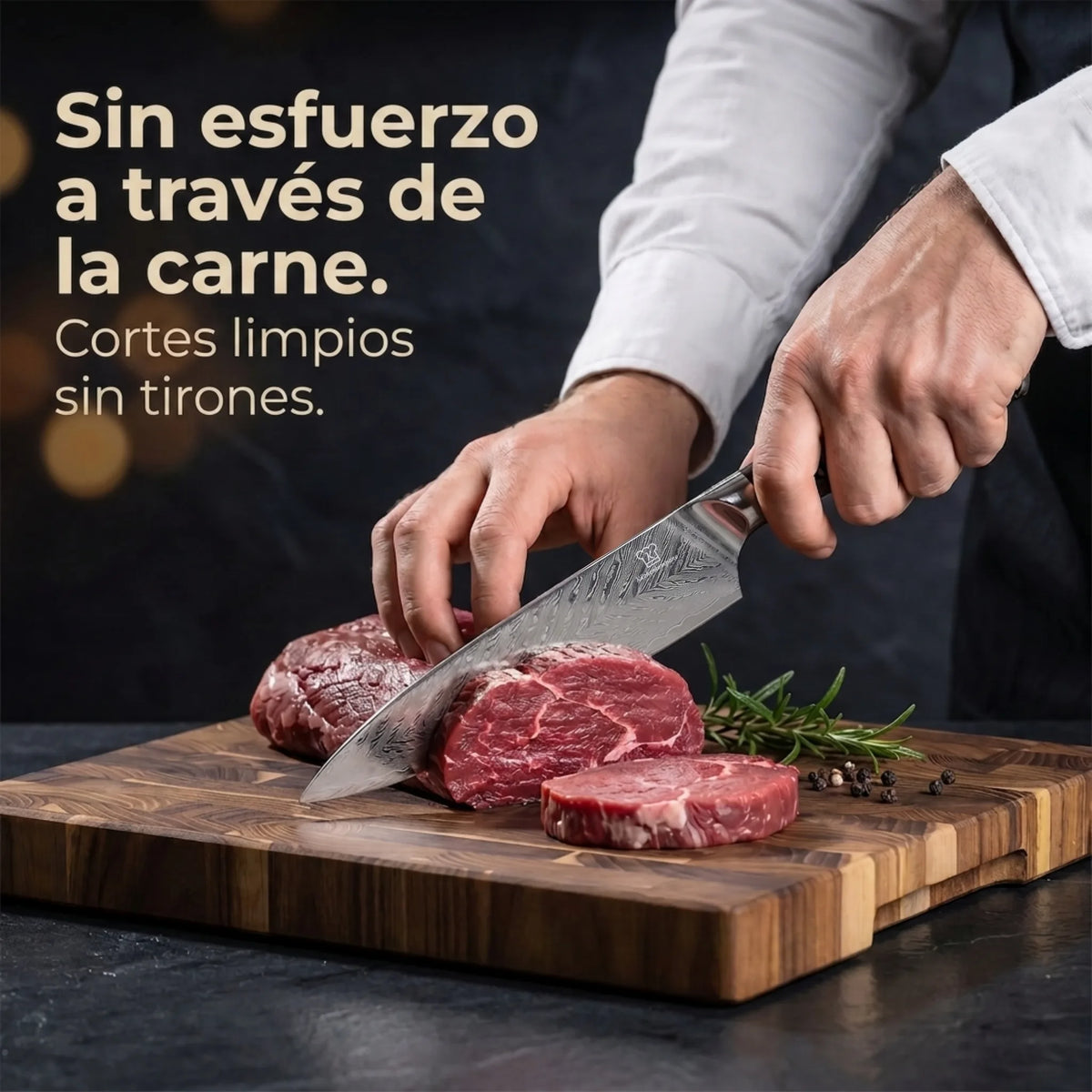 Cuchillo Santoku Damasco Kiiro