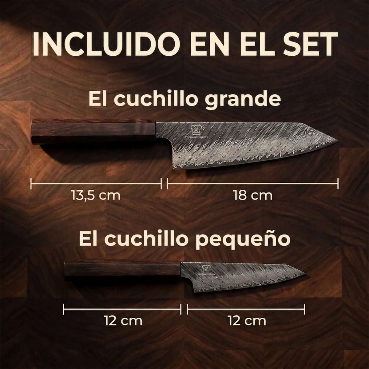 Set Japonés Shibui Damasco - 2 piezas