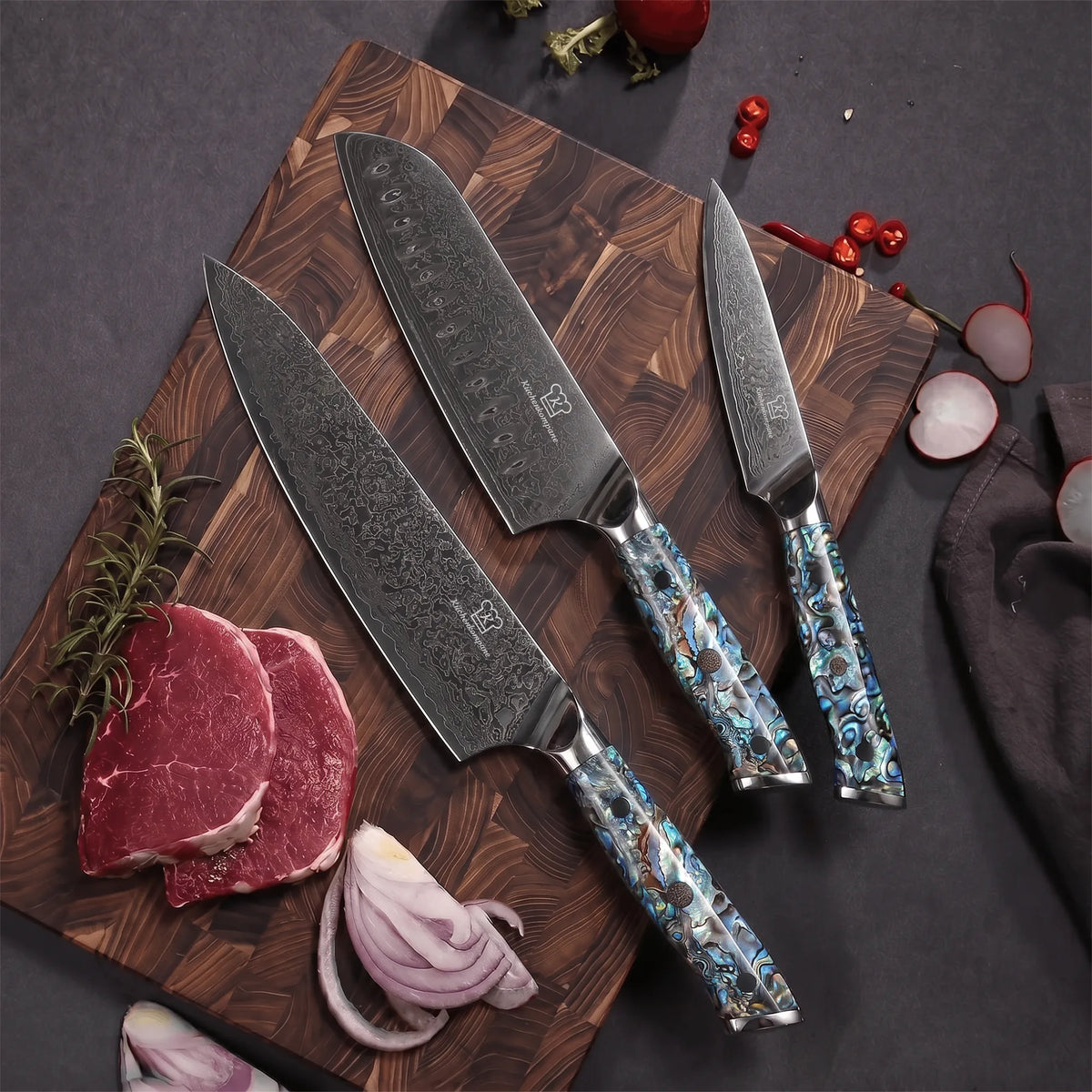 Cuchillo Petty Damasco Sheru